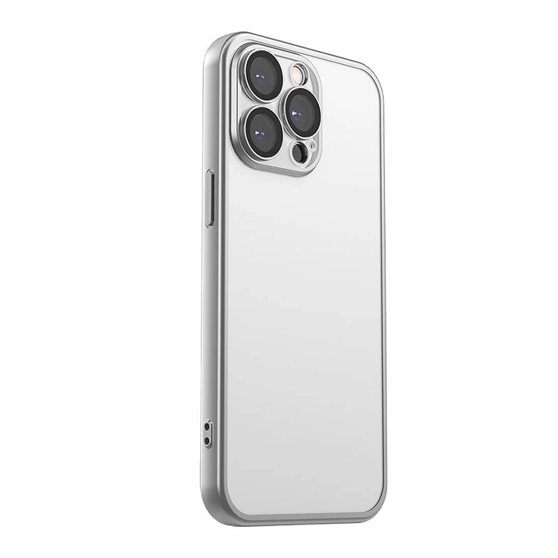 Levně Matné ochranné pouzdro Joyroom pro iPhone 15 Pro (šedé)