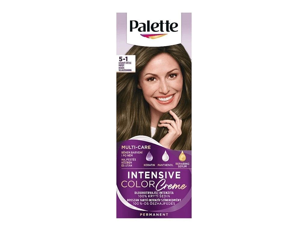 Levně Palette Intensive Color Creme barva na vlasy ledový světle hnědý 5-1