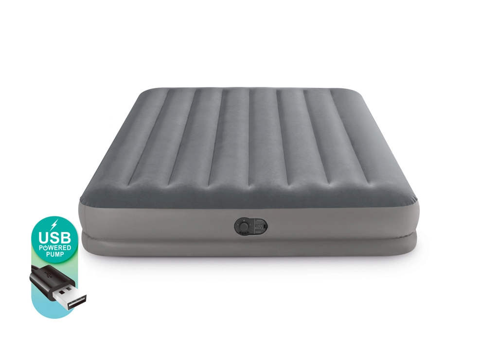 Levně Nafukovací matrace INTEX s elektrickou pumpou 203 × 152 × 30 cm