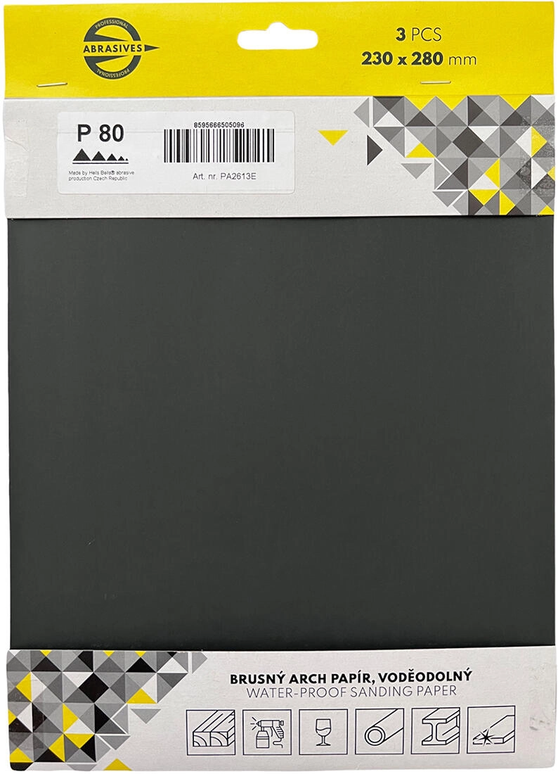 Levně papír brus.pod vodu zr. 100, 230x280mm (3ks)