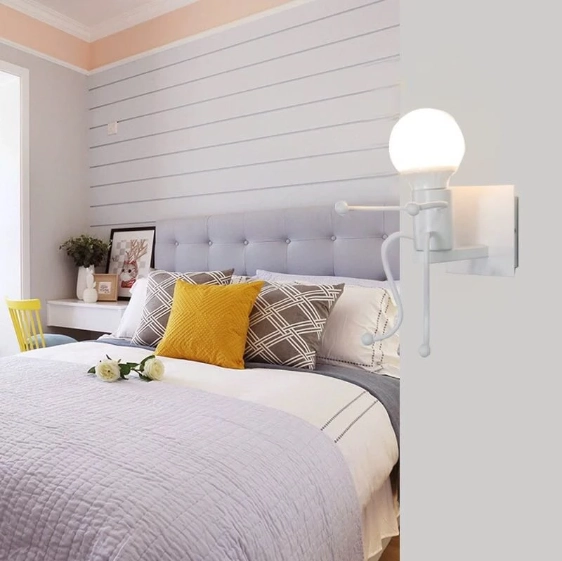 Levně Nástěnné svítidlo loft bílé, typ viii