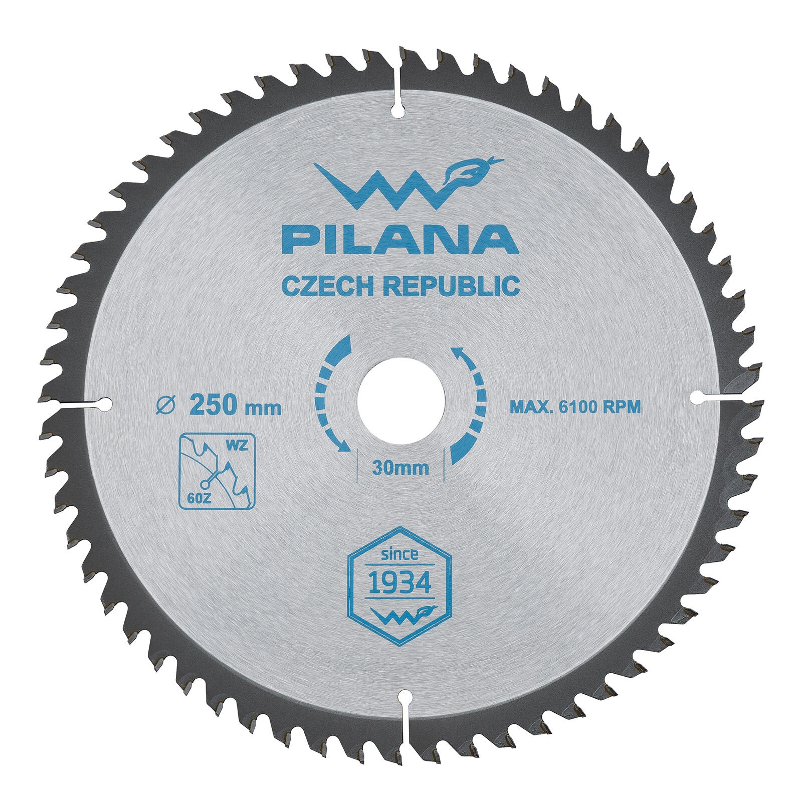 Levně Pilový kotouč PILANA SK 5255 WZ 250 mm, 60 zubů, 30 mm