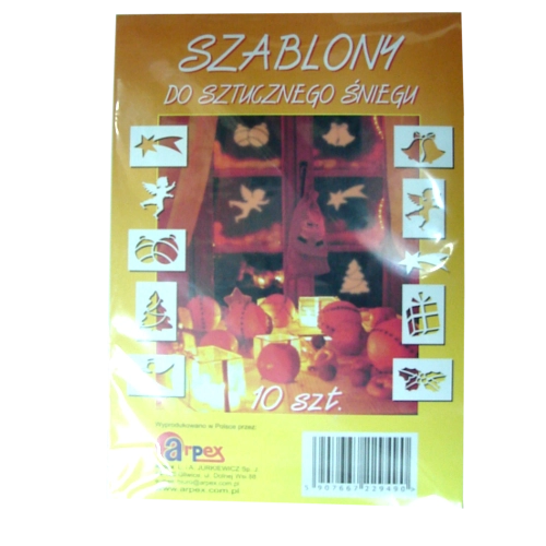 Levně Šablona na umělý sníh 10 vzorů