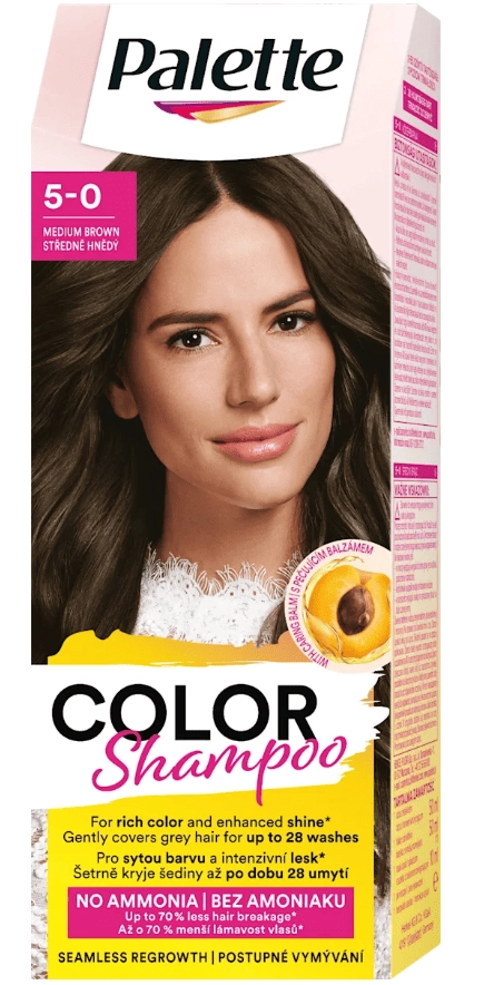 Levně Pallete Color Shampoo středně hnědý 221