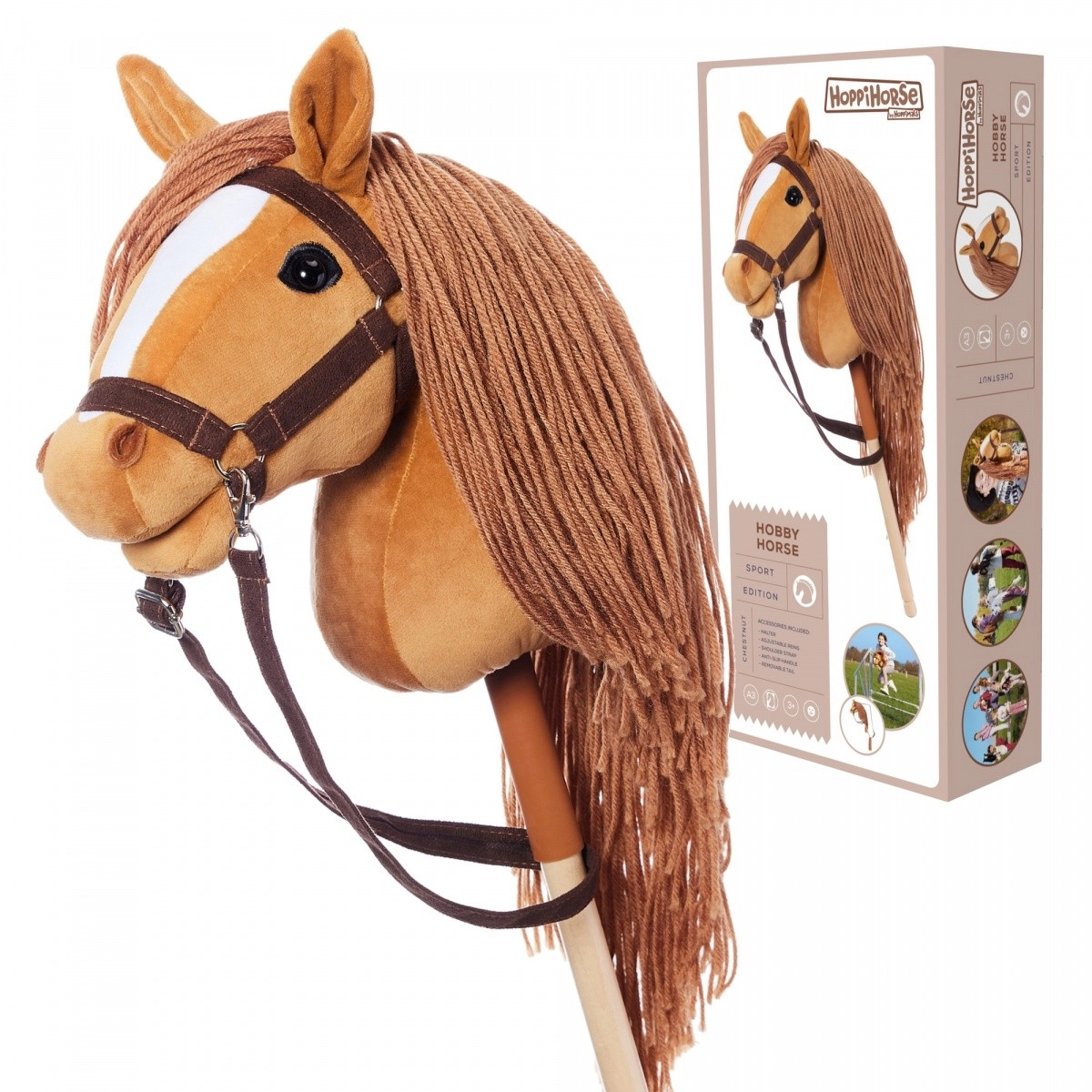 Levně Hobby kůň HOPPIHORSE Tootiny A3 Kaštan hnědý malý kaštan