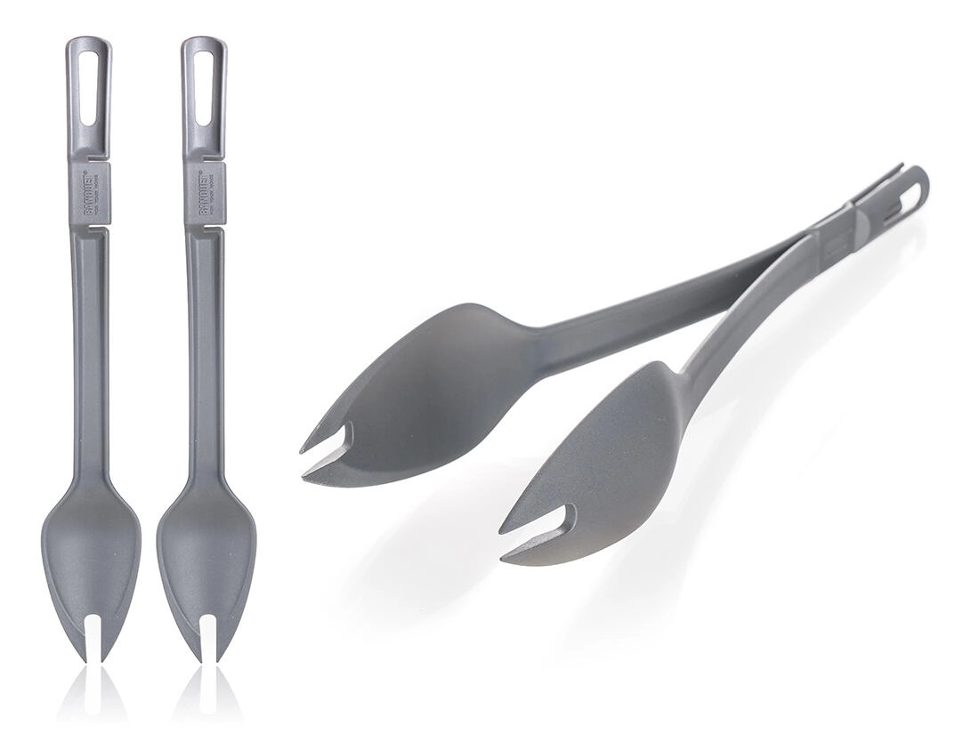 Levně Banquet Kleště / salátový set CULINARIA Grey 32 cm