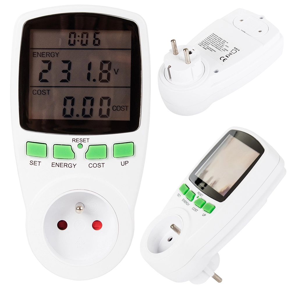 Levně Digitální wattmetr s LCD displejem