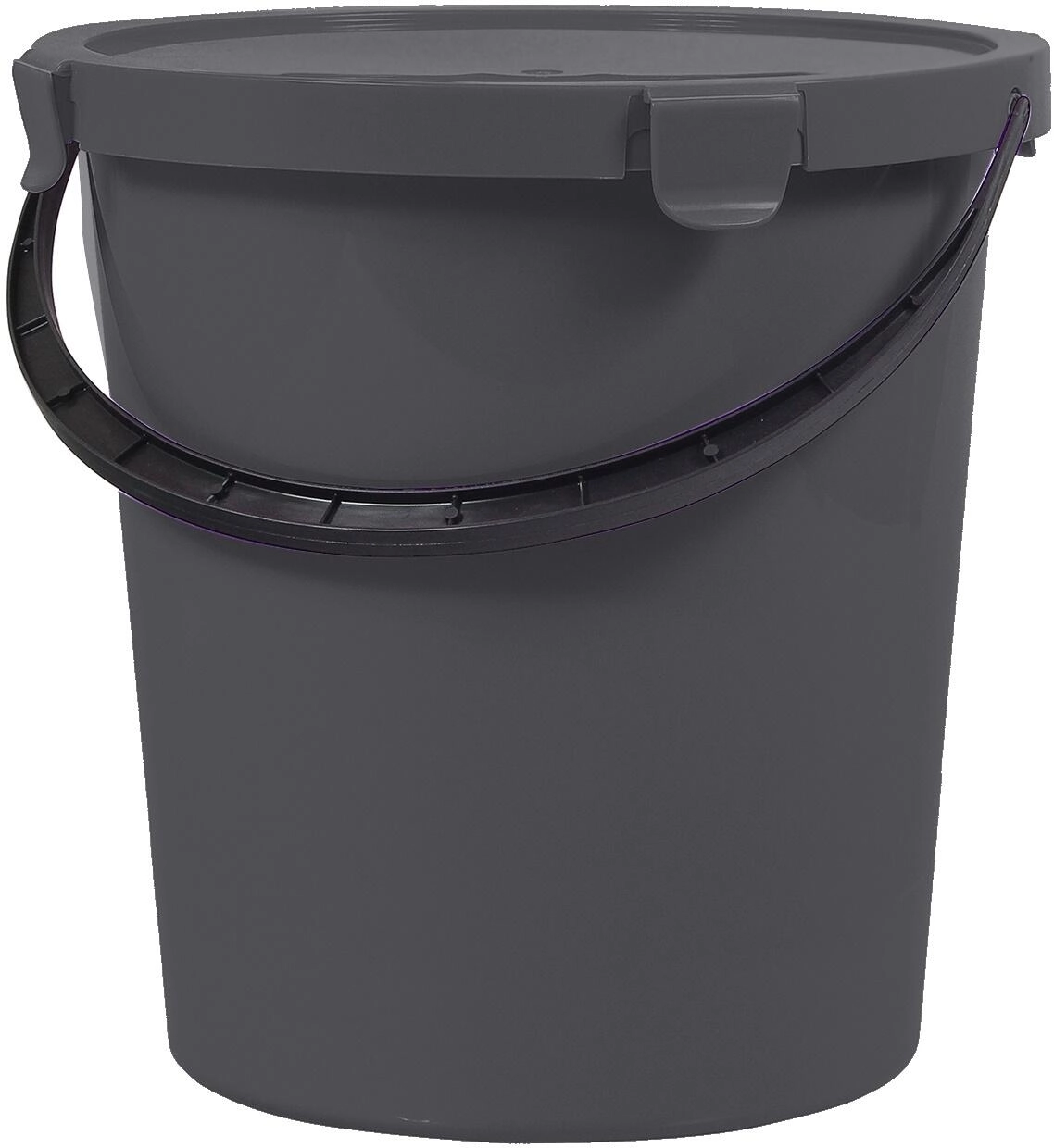 Levně Team Berry Kbelík s víkem Plast tmavě šedá 10 l