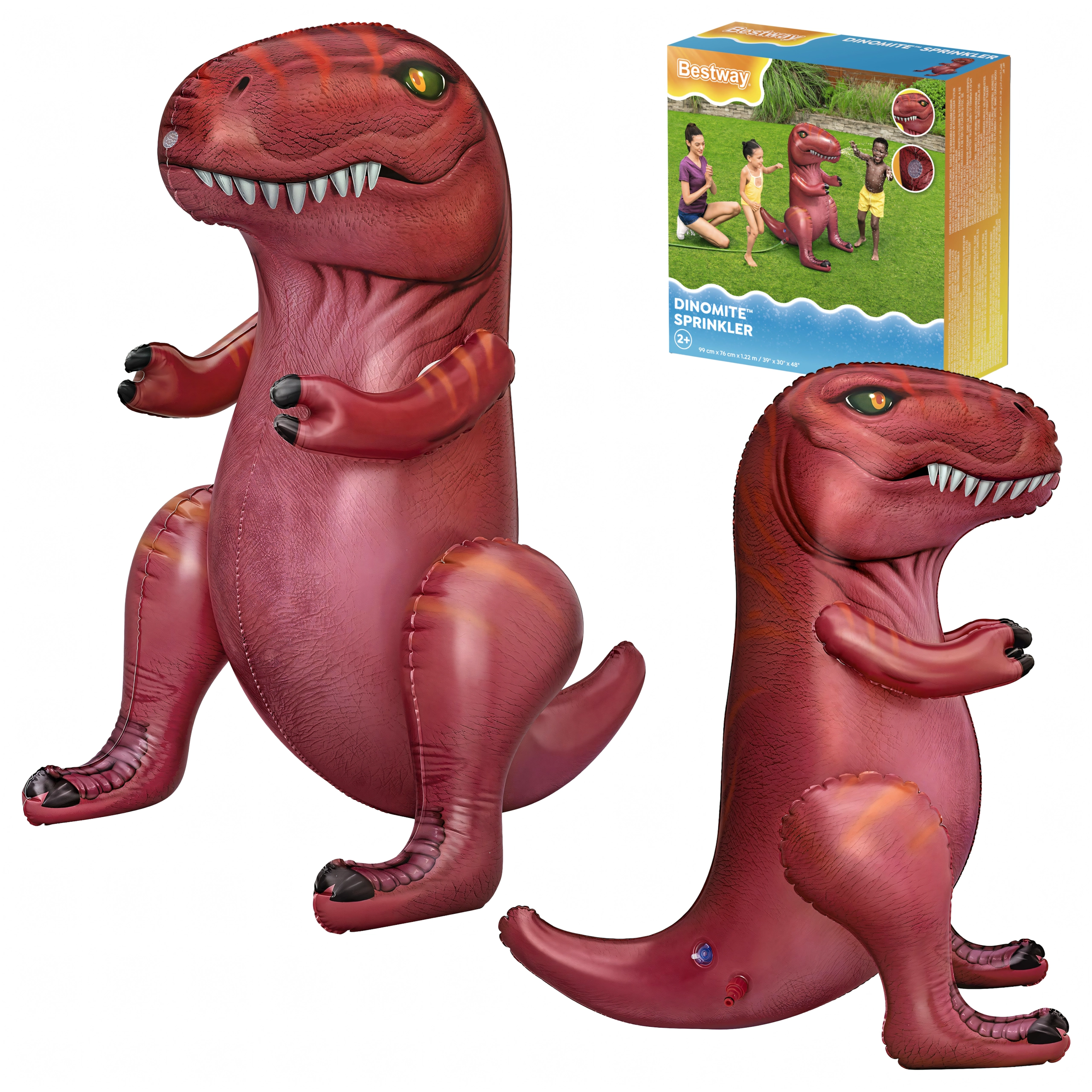 Levně Nafukovací vodní dinosaurus – zahradní rozprašovač pro děti