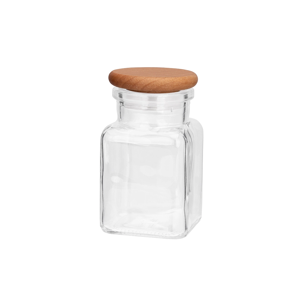 Levně Skleněná dóza na koření President line 150 ml s dřevěným víčkem