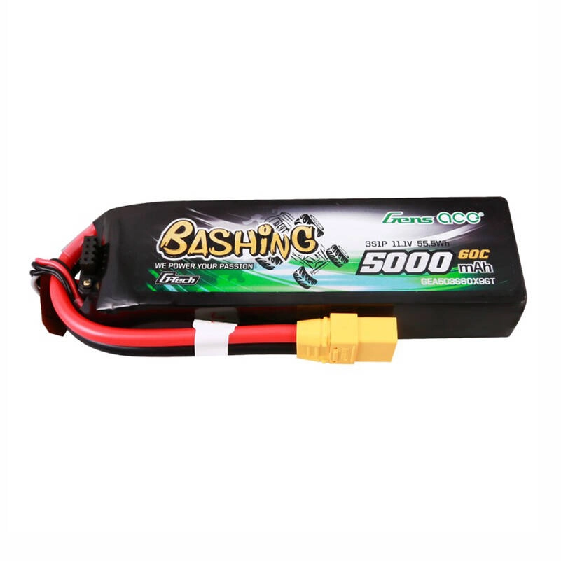 Levně Gens ace G-Tech 5000mAh 11,1V 3S1P 60C Lipo baterie s XT90 Plug Bashing Series