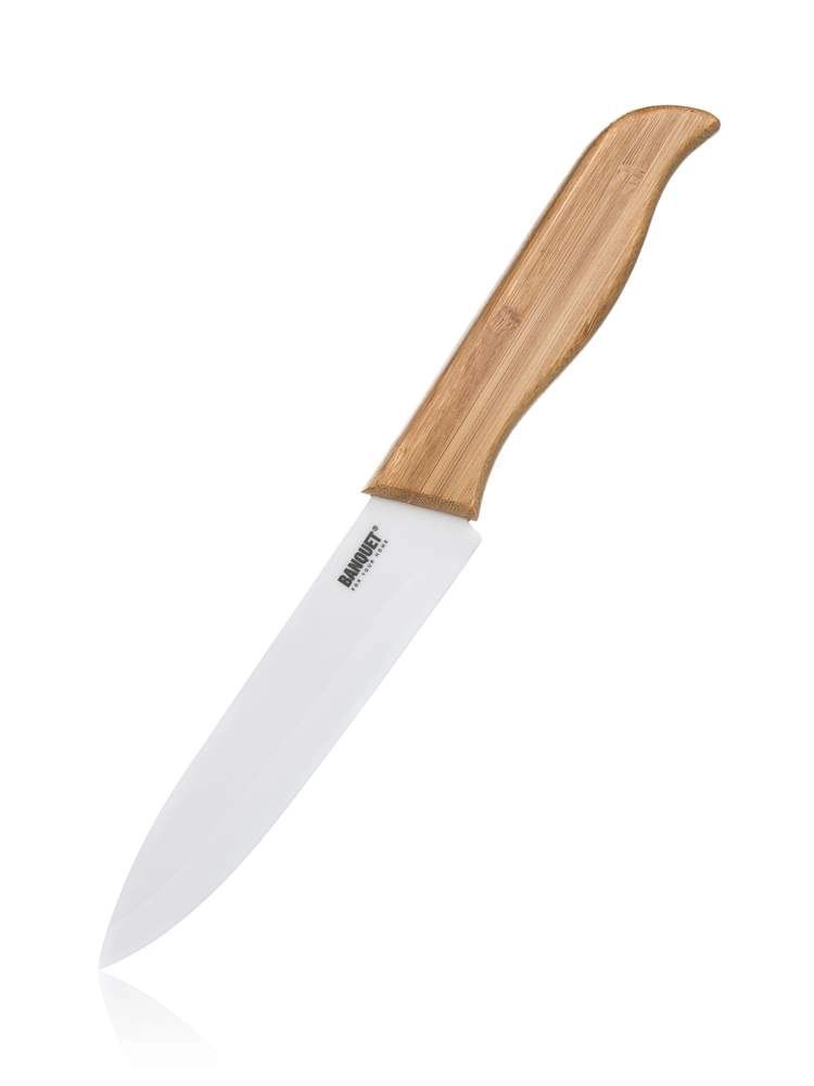 Levně Banquet Nůž porcovací keramický ACURA BAMBOO 23,5 cm