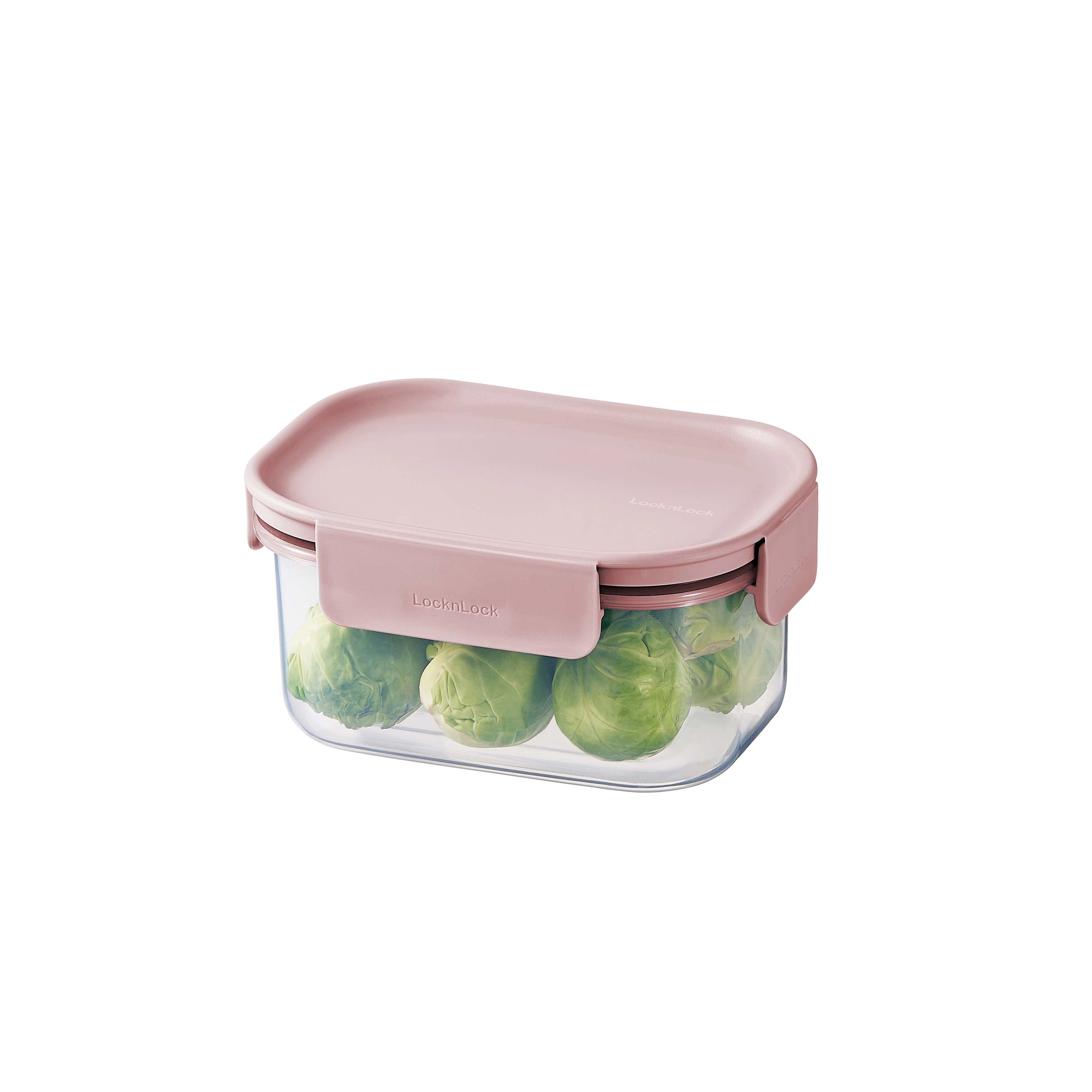 Levně LOCKNLOCK Dóza na potraviny LOCK Classic plus pink 385 ml