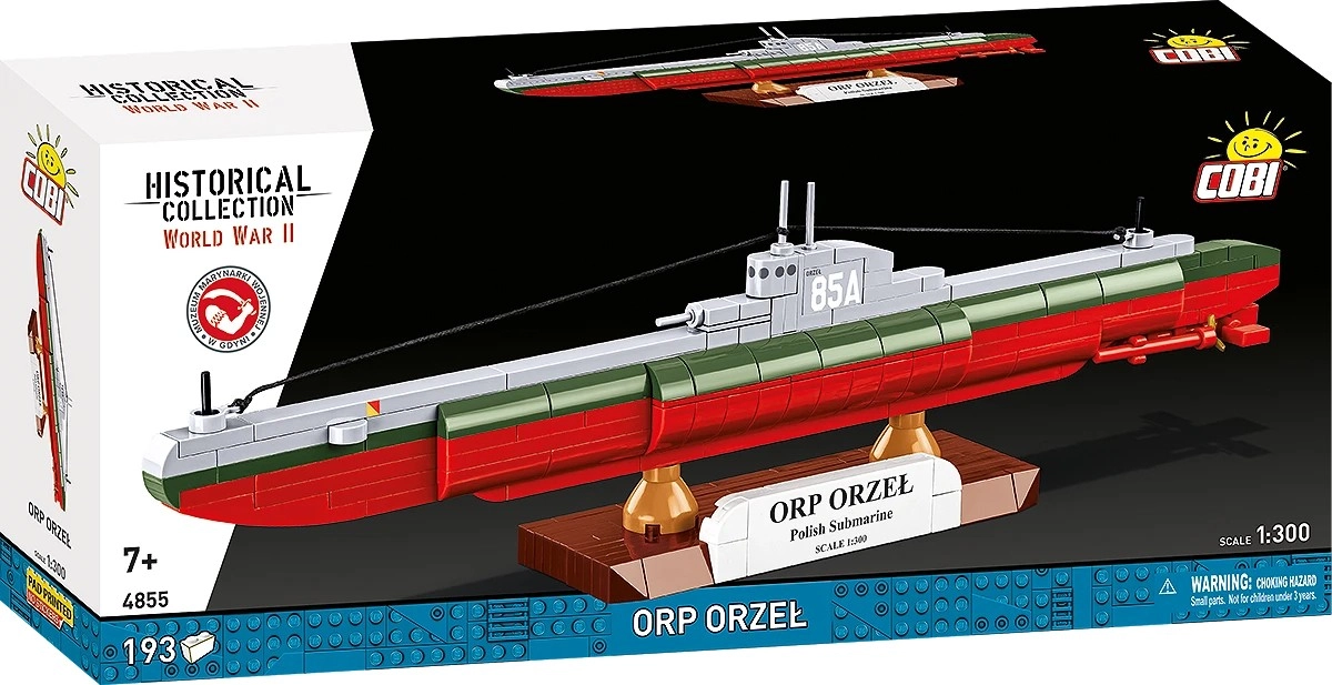 Levně Cobi 4855 II WW Polská ponorka ORP Orzel, 1:300, 193 k