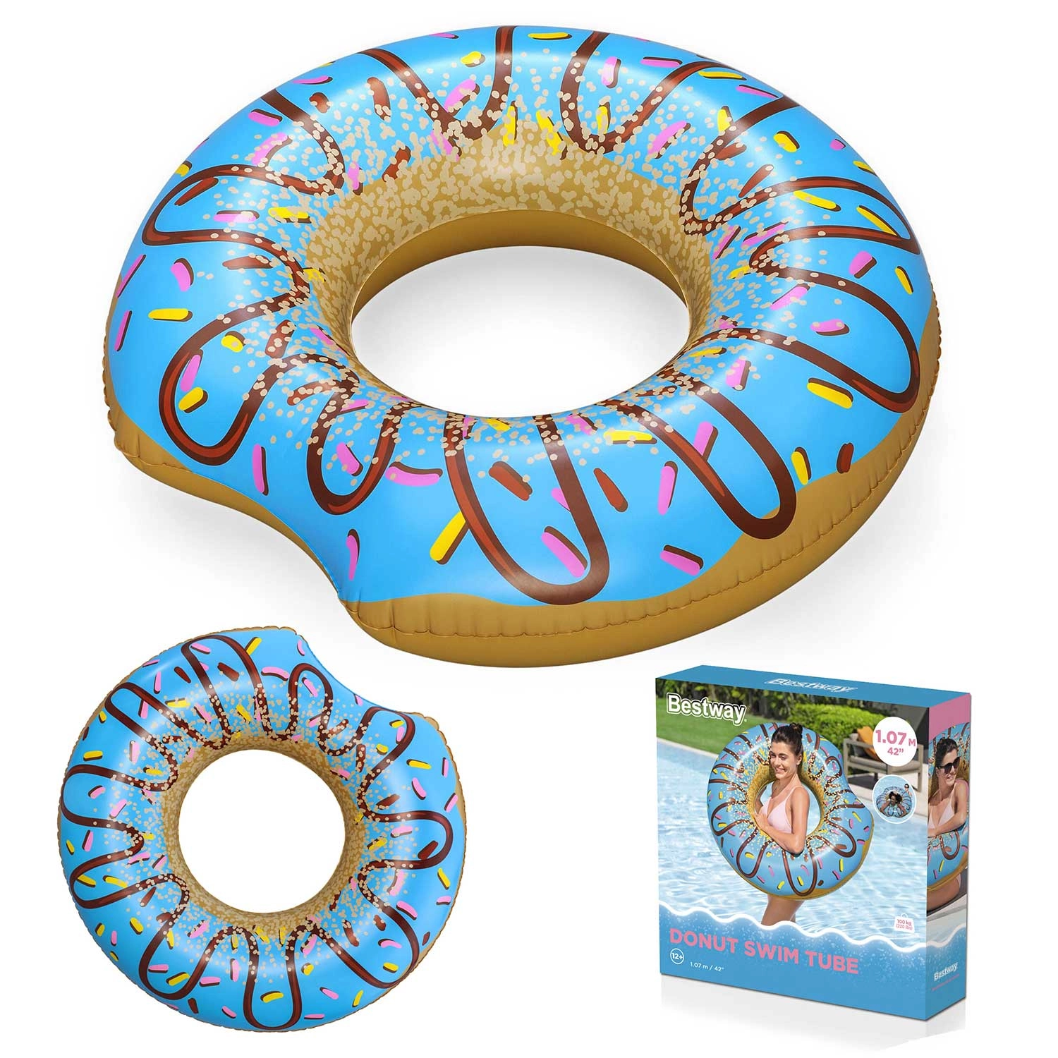 Levně Nafukovací kruh Donut 107 cm BESTWAY
