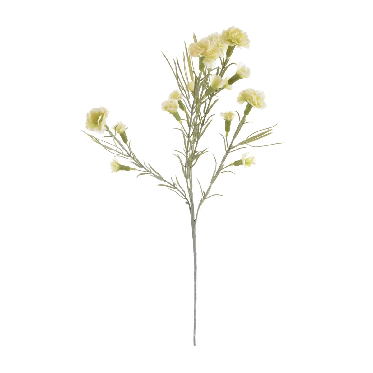 Levně Umělý karafiát bílý 63 cm