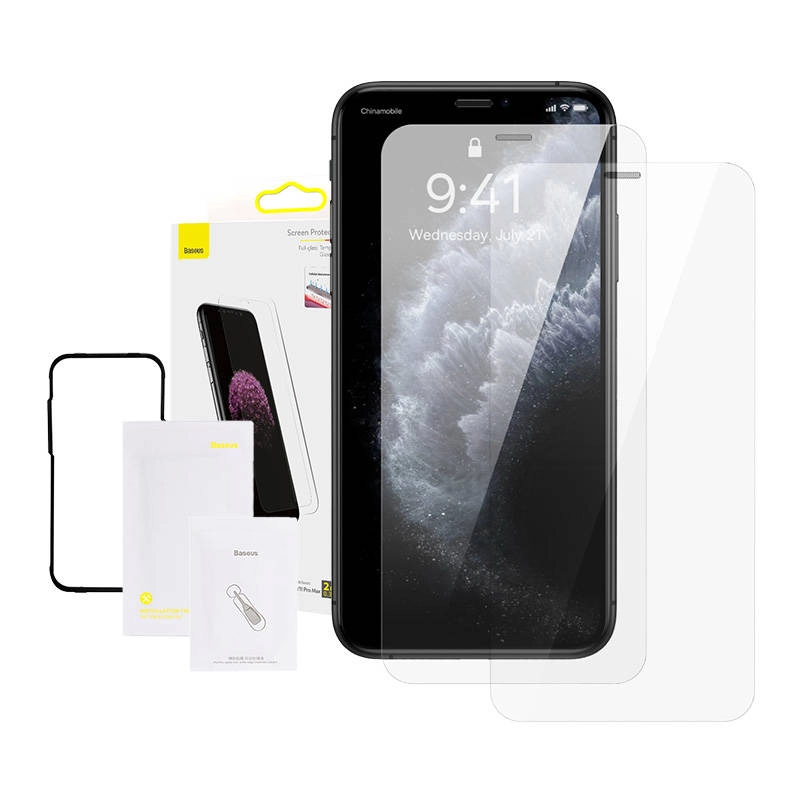 Levně Baseus pro Apple iPhone XS Max/11 Pro Max / 2 ks / 0.3 mm SGBL060302