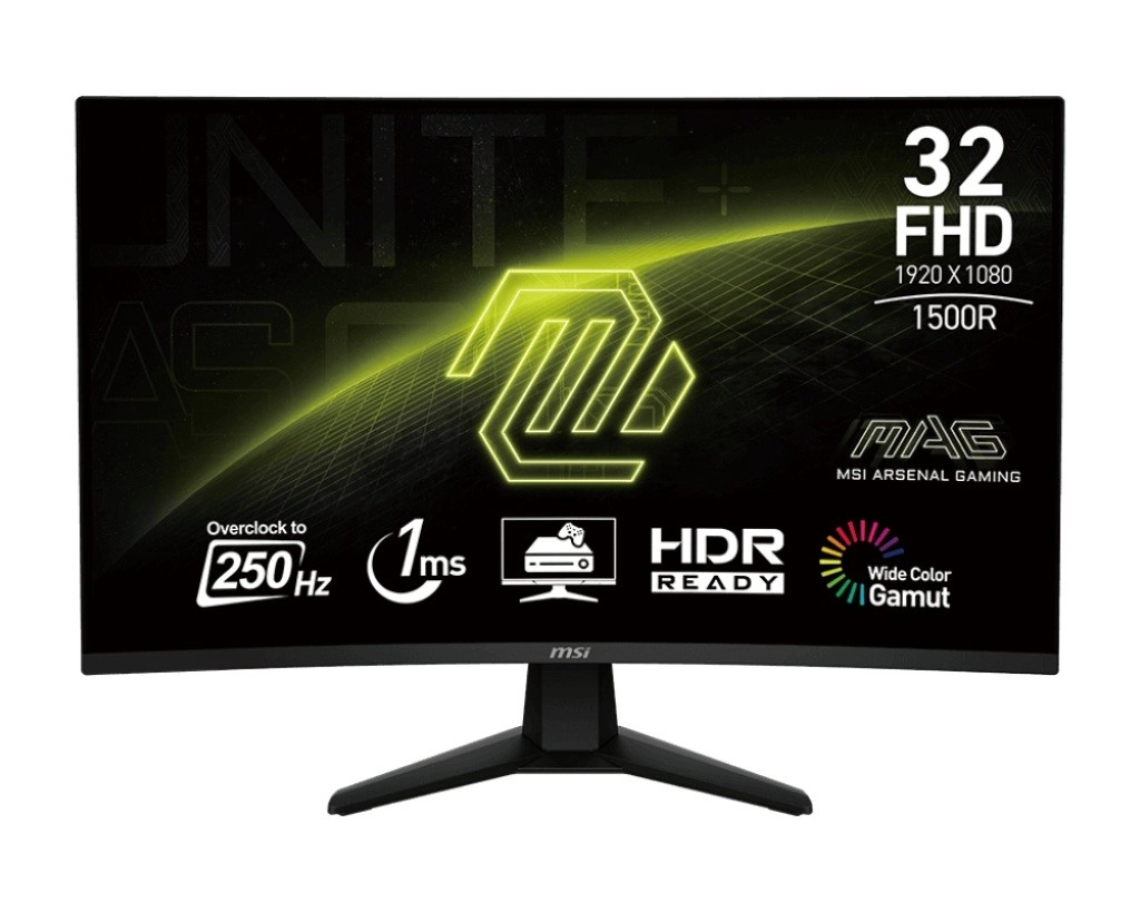 Monitor 31,5" MAG 32C6X LED FHD zakřivený 250 Hz černý