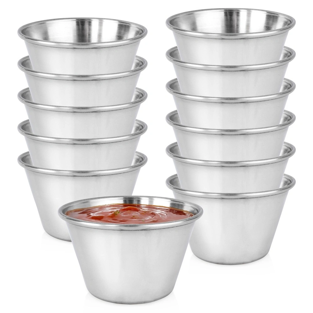 Levně Vilde nerezové mističky na omáčky a dipy 60 ml, 12 ks