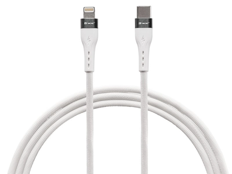 Levně Nabíjecí a datový kabel usb‑c na lightning 1 m bílý