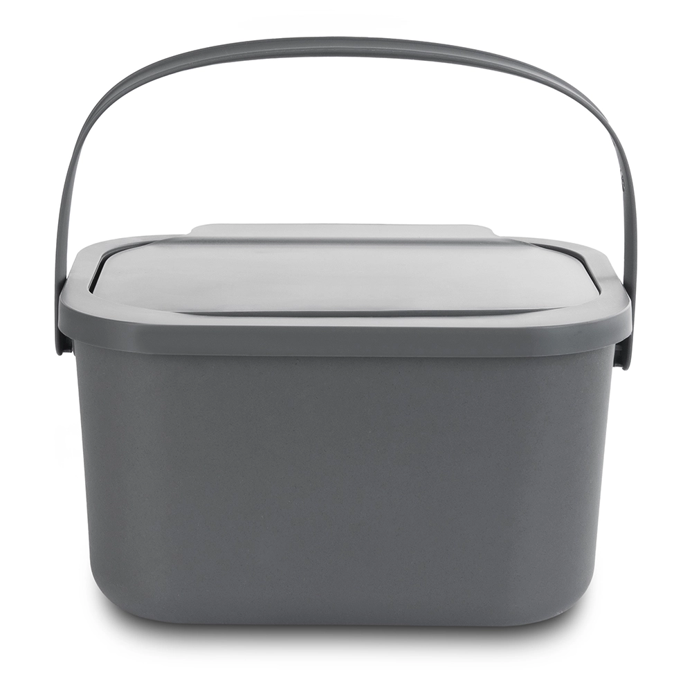 Levně Šedý koš na bioodpad 4,5 l
