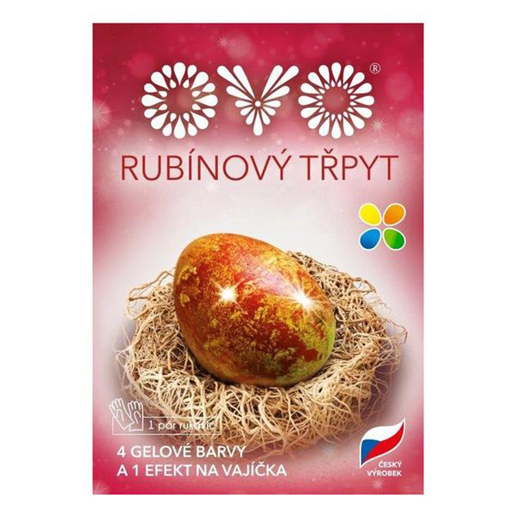 Levně Gelové barvy s efektem rubínového třpytu, sada 5 × 5 ml