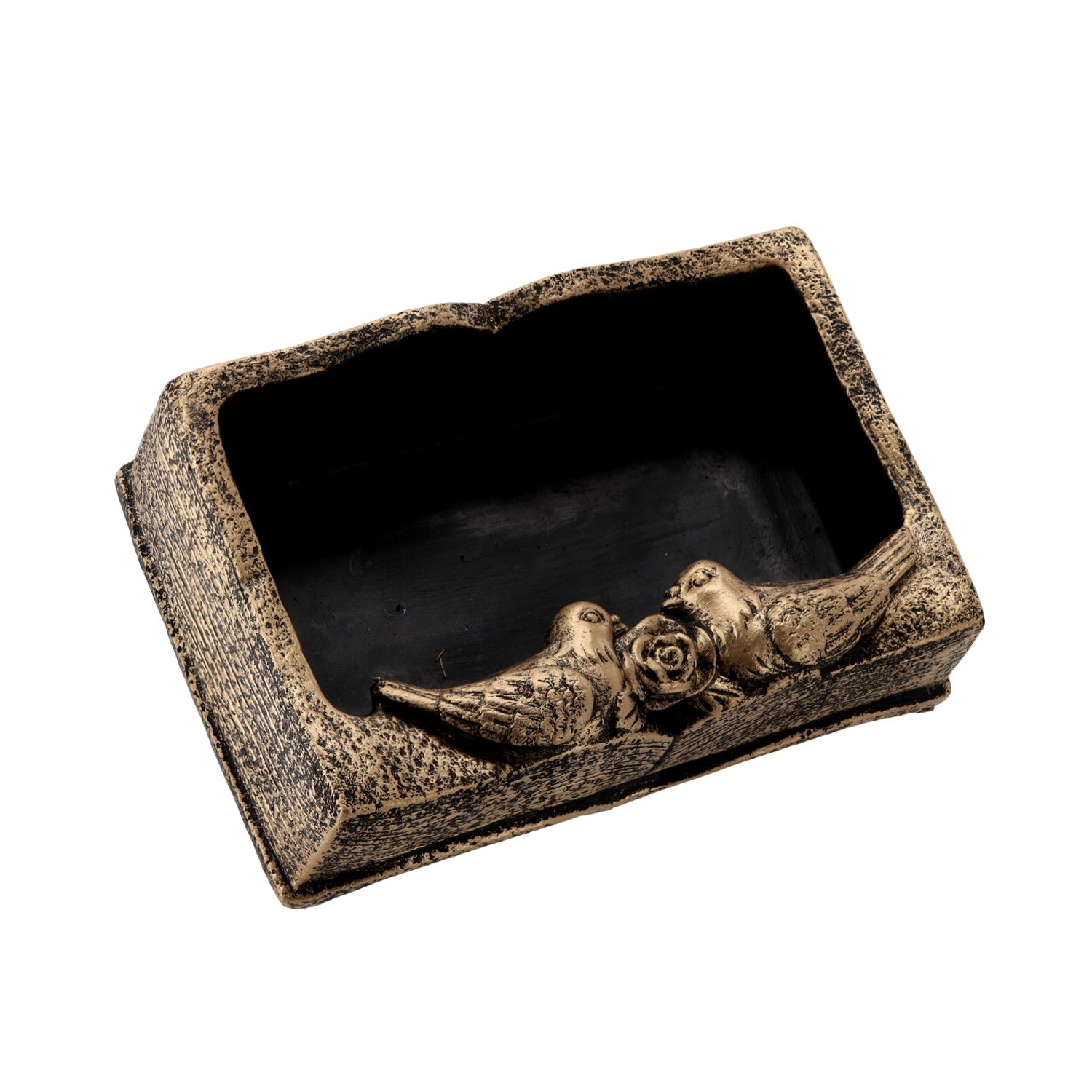 Levně Cementový hřbitovní květináč Zlatá kniha 24 × 16 × 8,5 cm