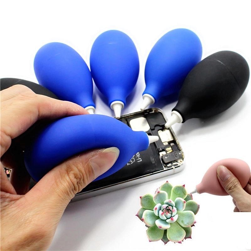 Levně Prachový ofukovací balónek – černý silikonový air blower pro fotoaparáty a elektroniku