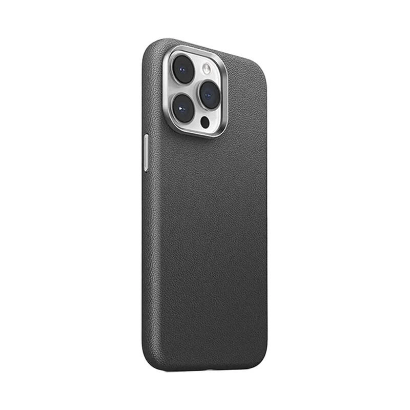 Levně Magnetické kožené pouzdro pro iPhone 15 Pro Joyroom