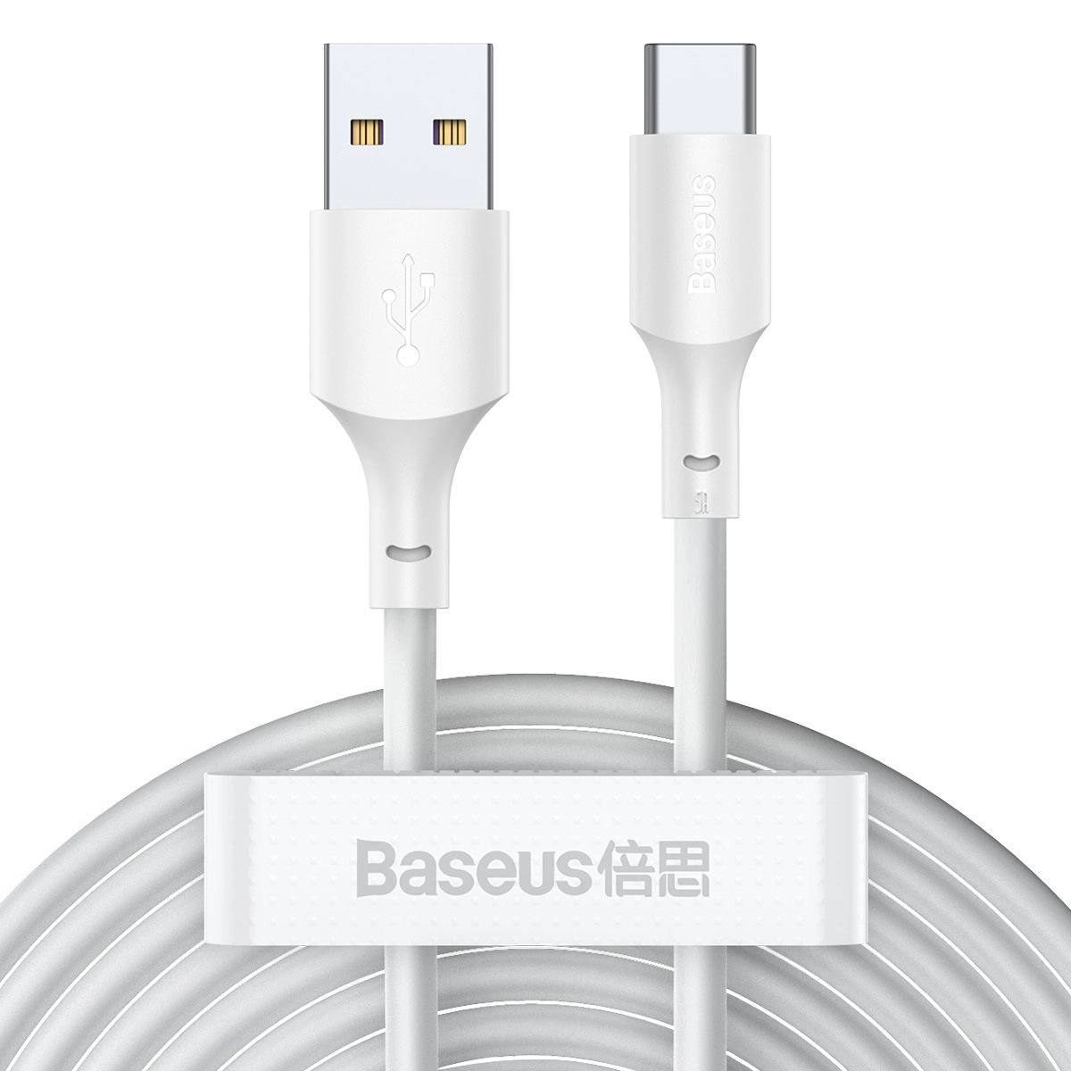 Levně Baseus TZCATZJ-02 2x USB - USB Type C rychlé nabíjení Power Delivery Quick Charge 40 W 5, 1,5m, bílý