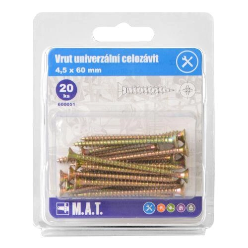 Levně vrut un.celozávit 4,5x 60mm ZZ (20ks)