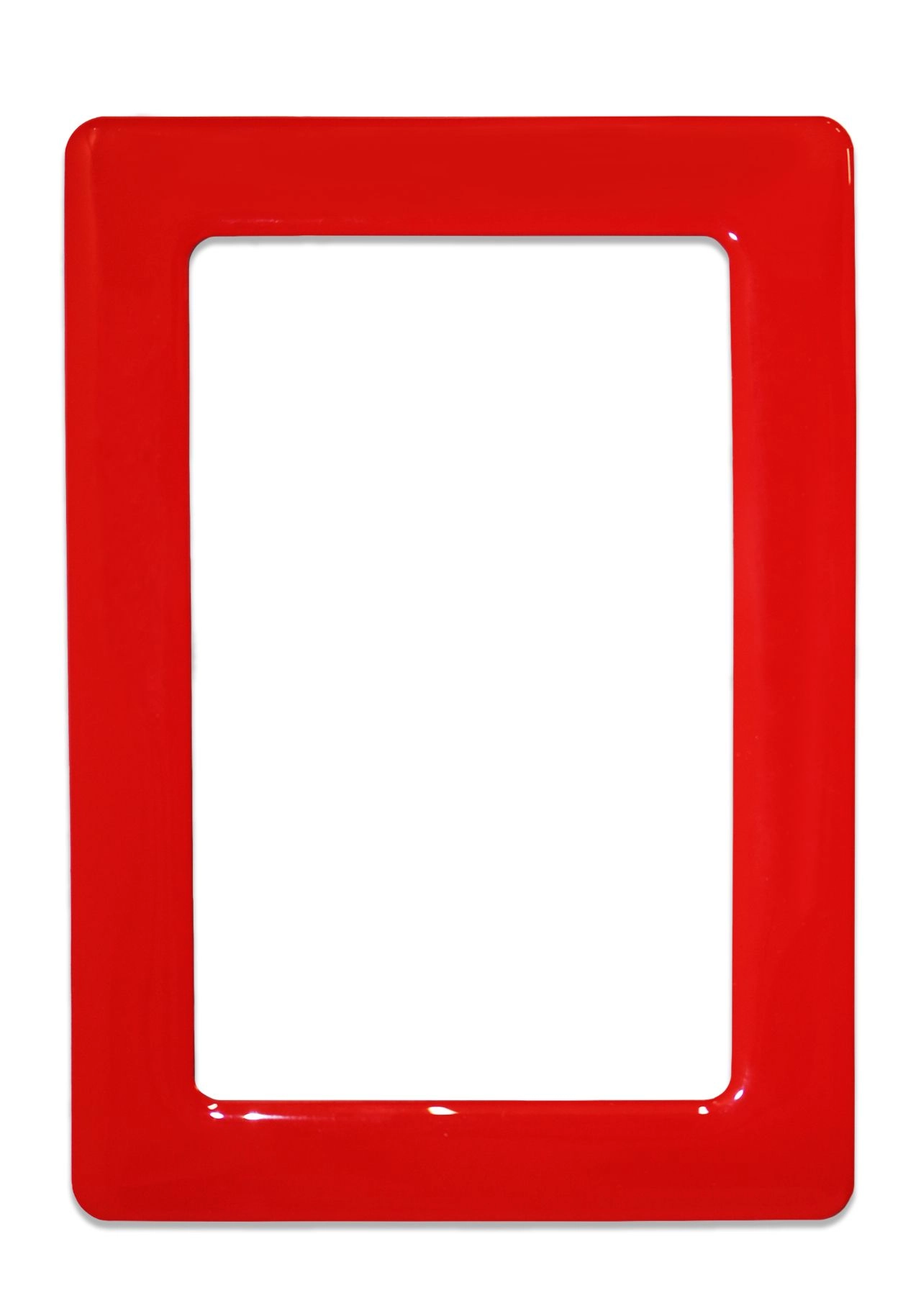 Levně Magnetický samolepicí rám 13,0 × 8,1 cm – červený