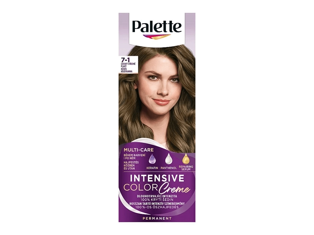 Levně Palette Intensive Color Creme Ledový středně plavý 7 1