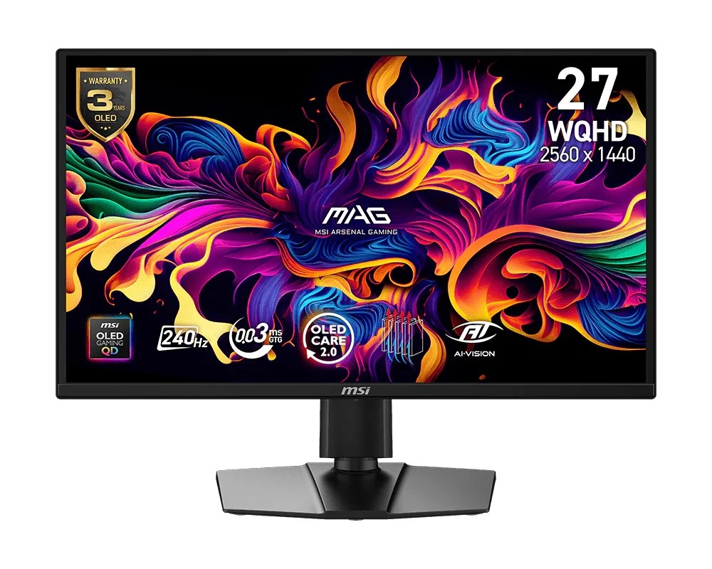 Levně MSI MAG 272QP QD-OLED herní monitor 26,5" 240 Hz (černý)
