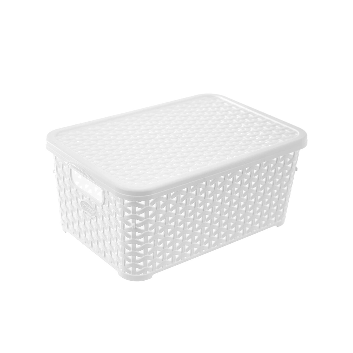 Levně ORION Box RATAN s víkem 6 l bílý