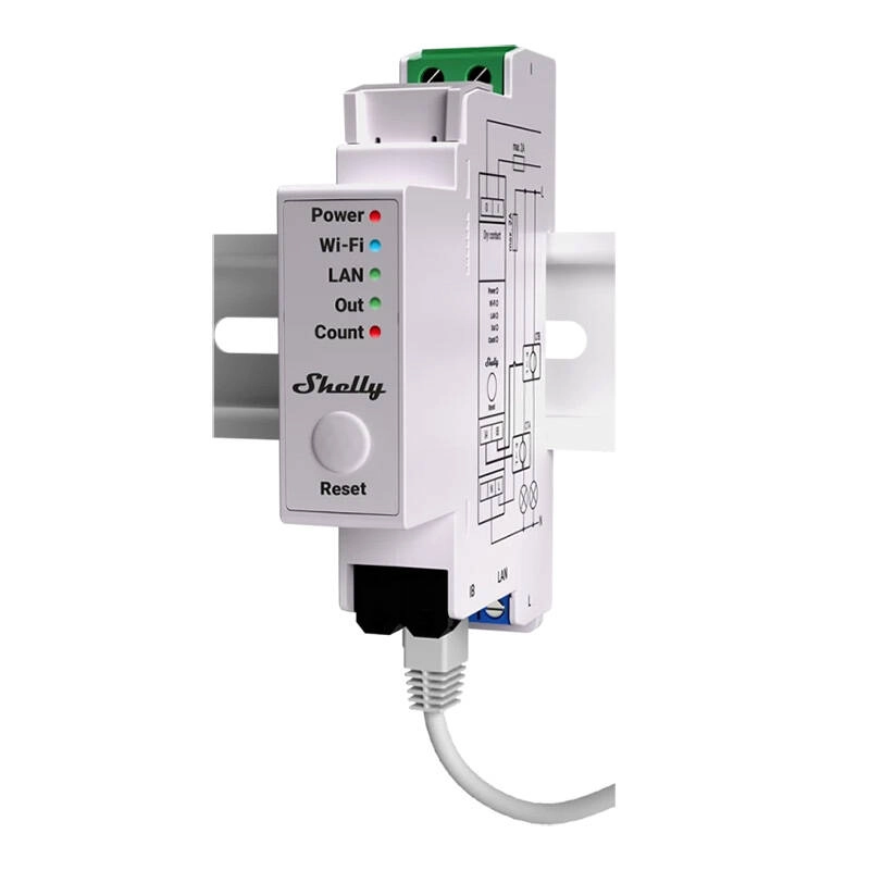 Levně Shelly Pro EM 50 A, měřič spotřeby, WiFi (SHELLY-PRO-EM50)