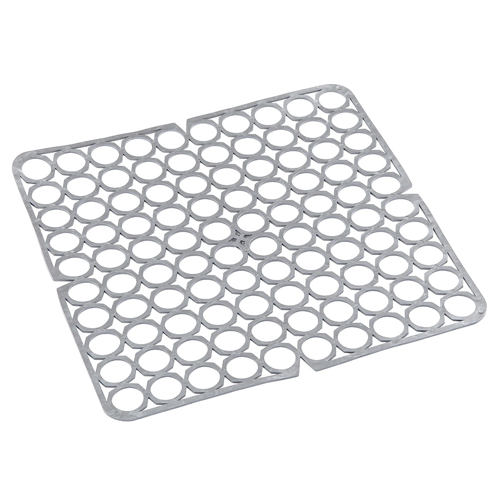 Levně Elastická mřížka do dřezu 27,5 × 27,5 cm stříbrno-šedá