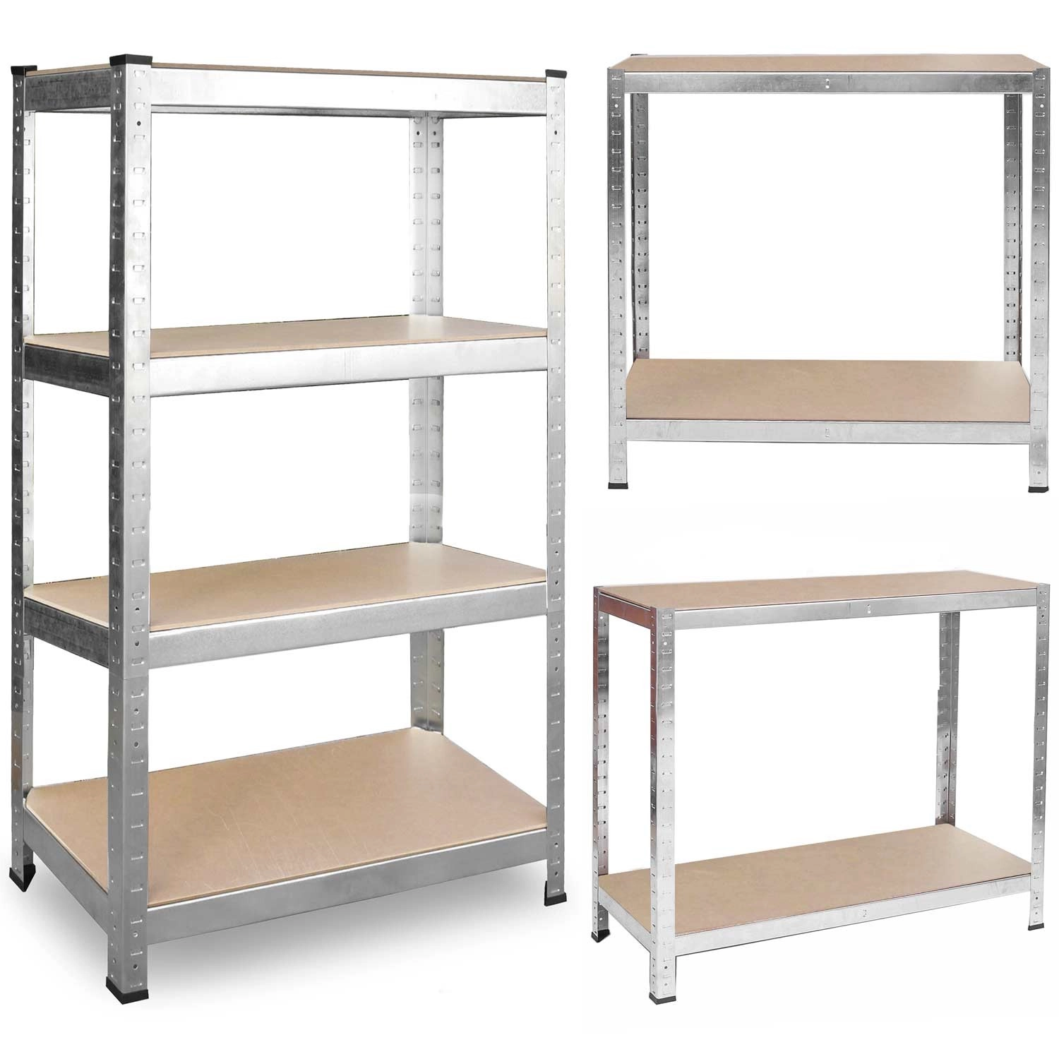 Levně shumee Kovový skladový regál 180 x 90 x 40 Plonos 470200