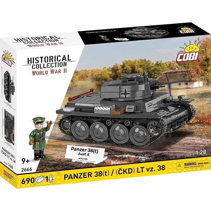 Levně COBI 2666 World War II Československý lehký tank Panzer 38 (t) / (ČKD) LT vz. 38 1:28