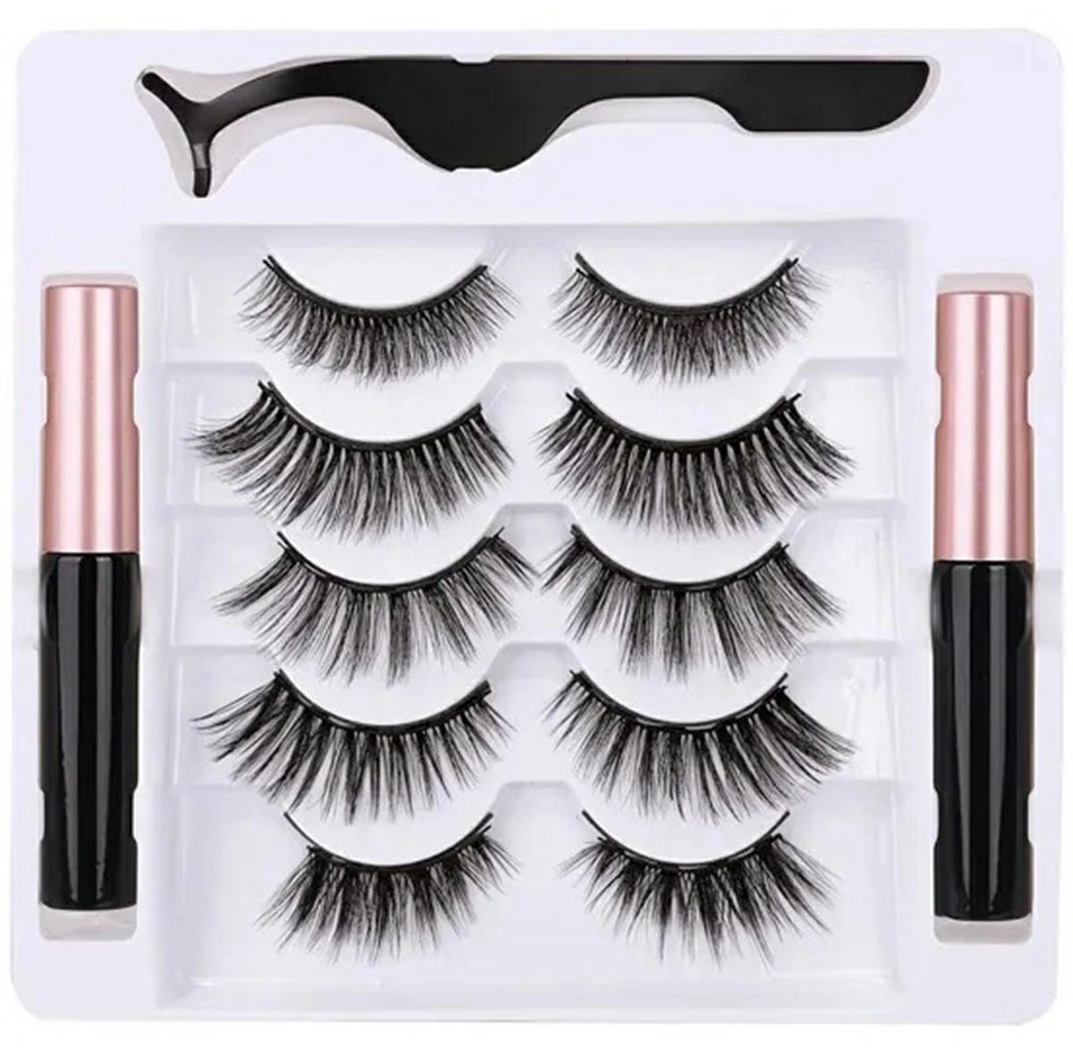 Levně AG851A MAGNETICKÉ ŘASY DLOUHÉ x5 PŘÍSLUŠENSTVÍ EYELINER