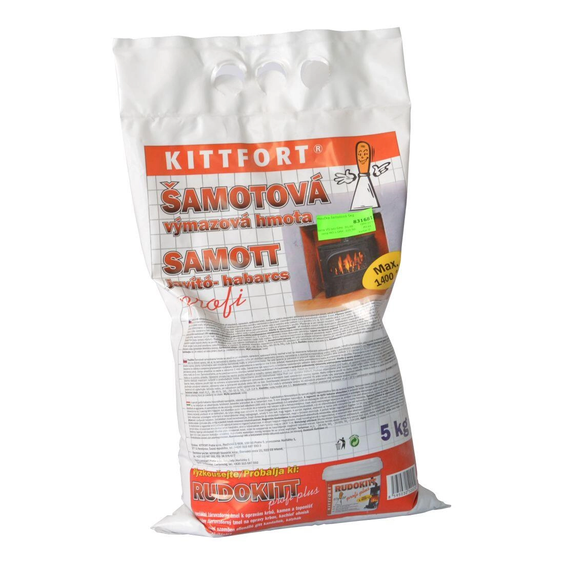 Levně Kittfort Šamotová výmazová hmota profi 5 kg