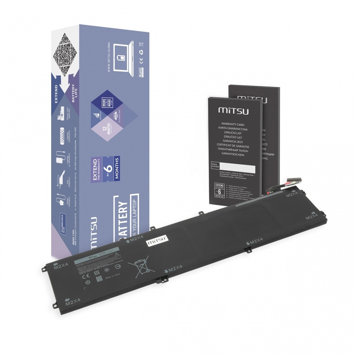 Levně Baterie pro Dell XPS 15 8500 mAh