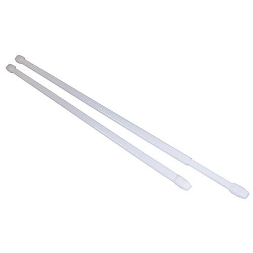 Levně tyč vitrážková 40-70cm kov bílá 704002