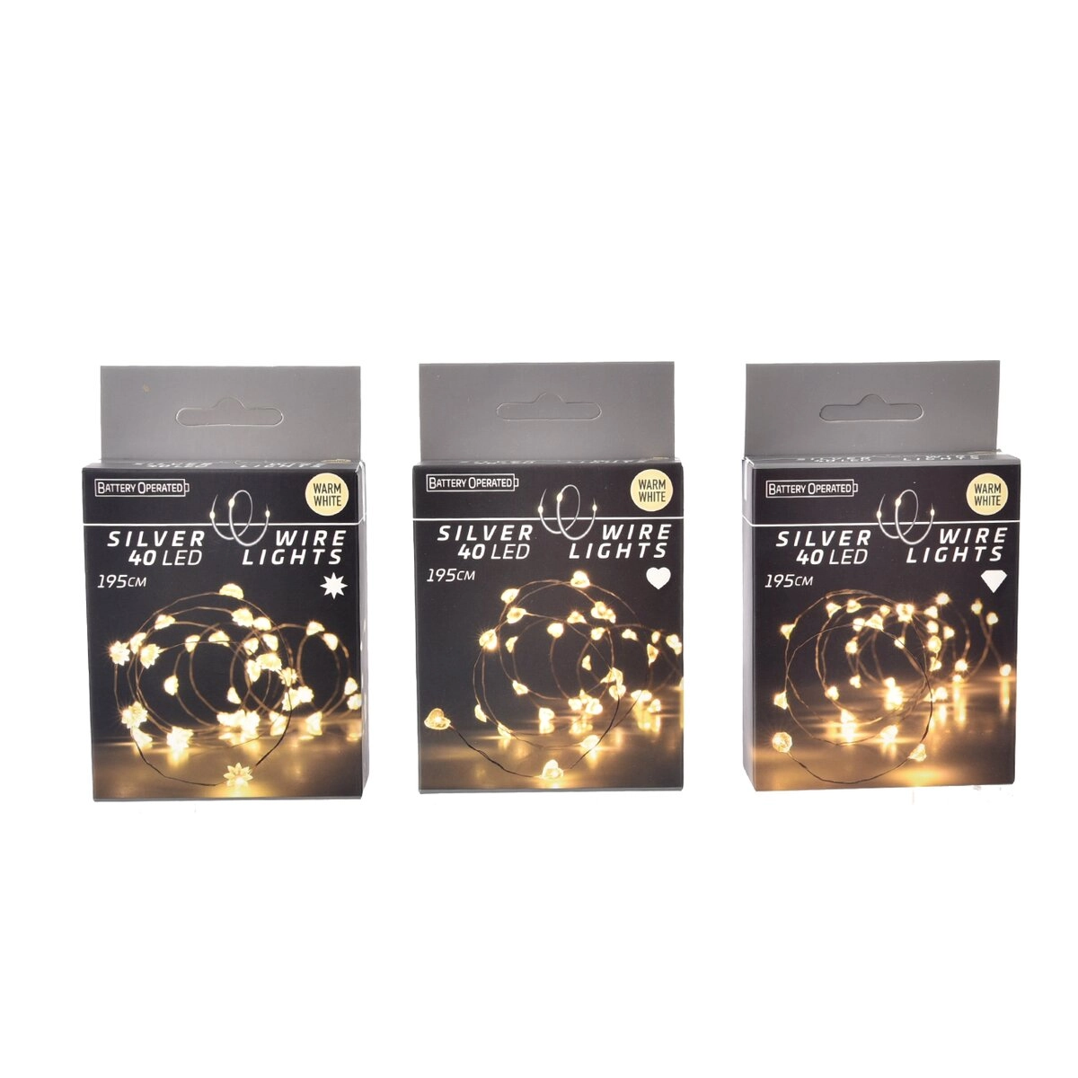 Levně Led světelný řetěz žlutý 40 led (3 varianty)