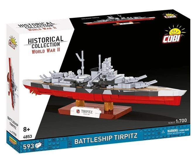 Levně Cobi 4853 II WW Battleship Tirpitz, 1:700, 593 k