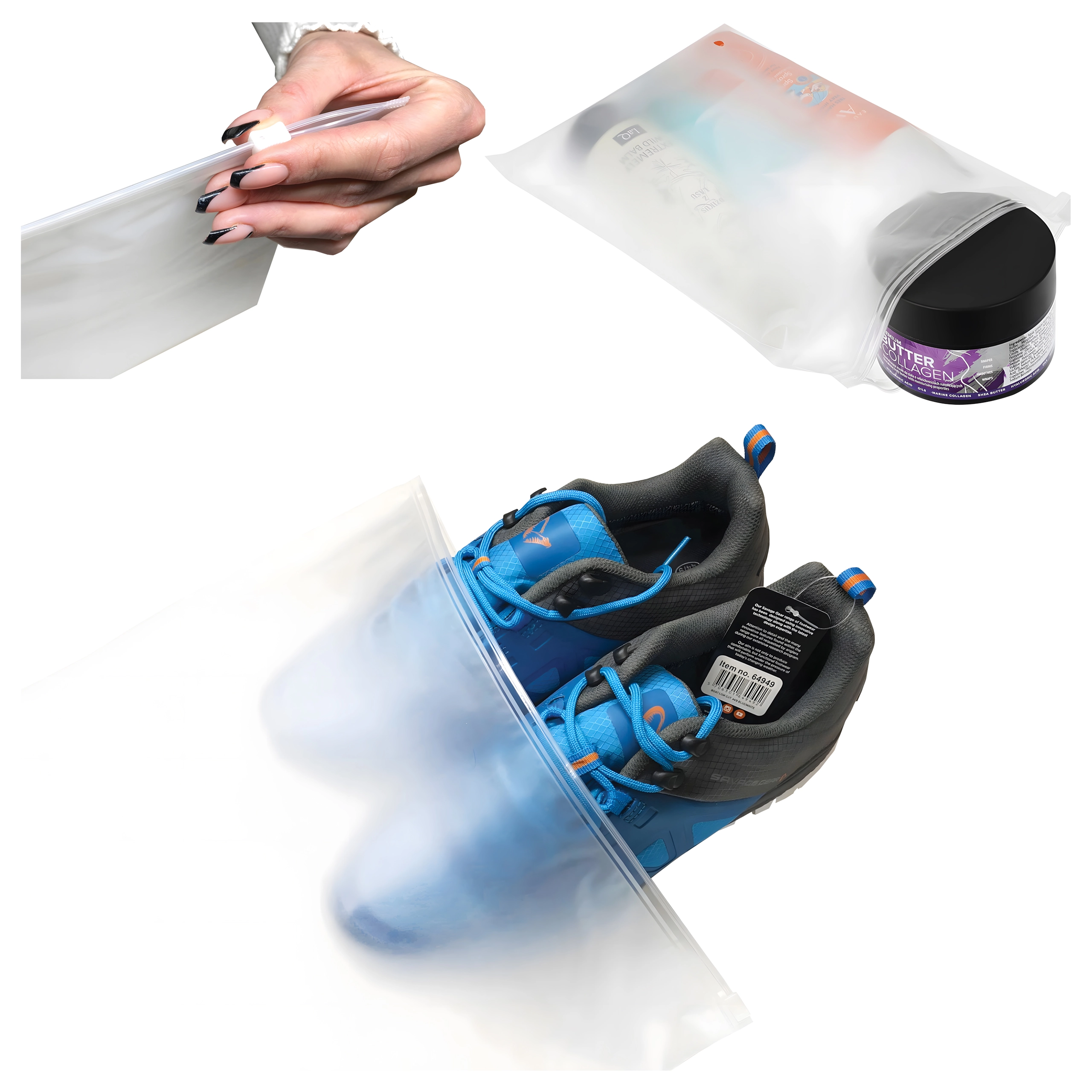 Matné zip sáčky 200 × 280 mm, balení 50 ks