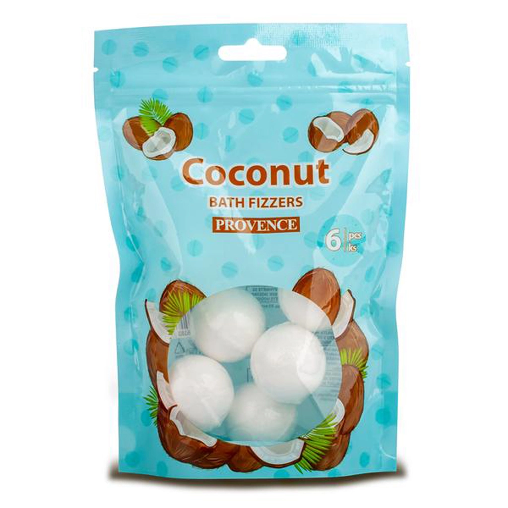 Levně Provence šumivá bomba do koupele kokos 6x20 g