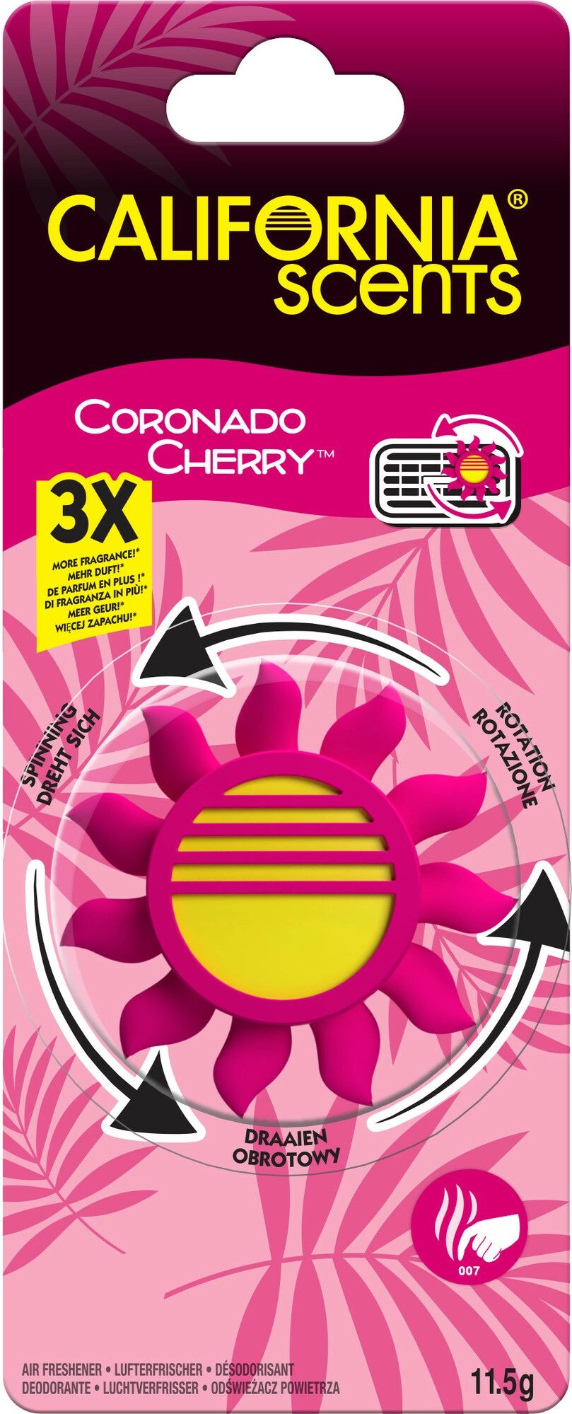 Levně California Scents Vent Stick Coronado Cherry 4 ks