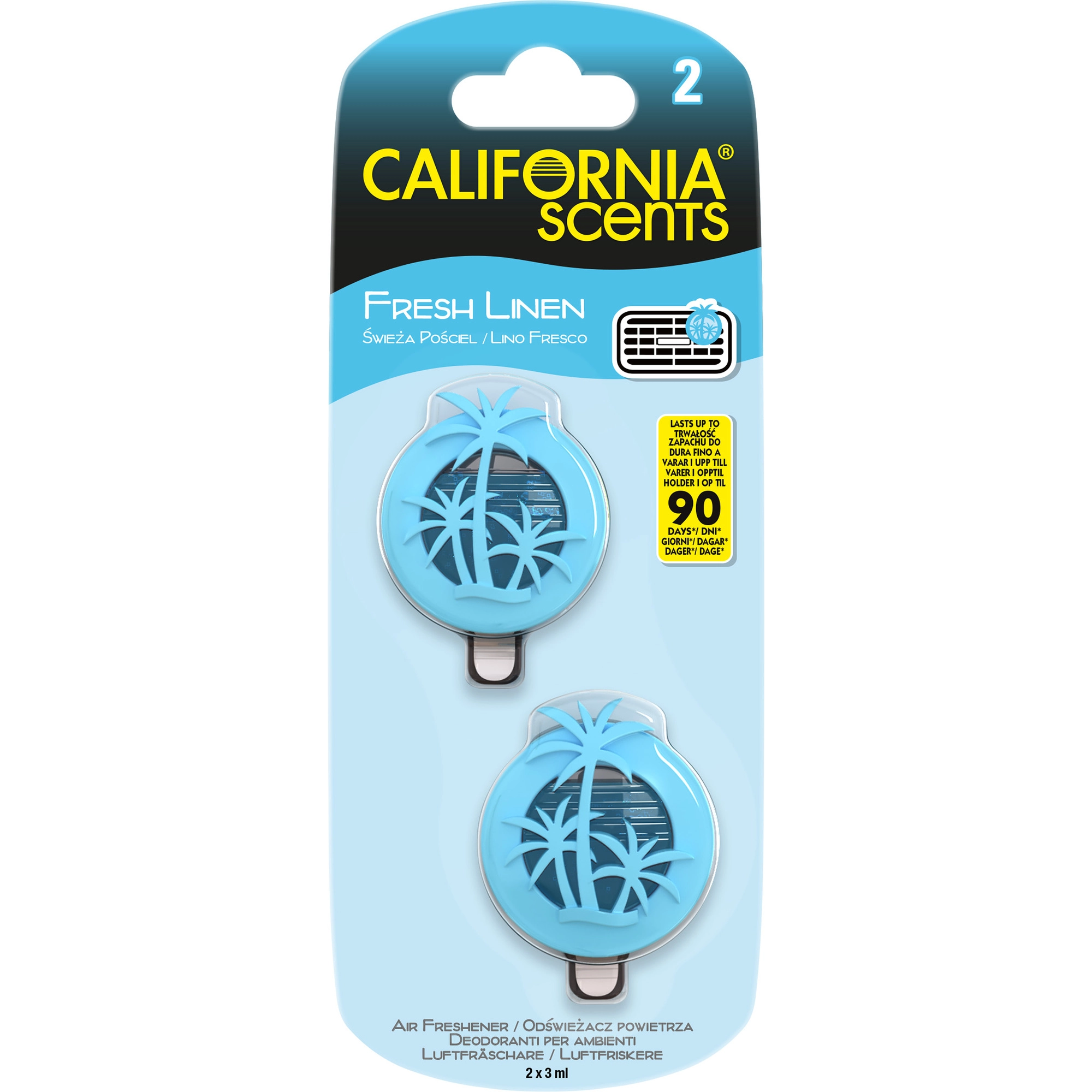 Levně California Scents MINI DIFFUSERS SINGLE SCENT Fresh Linen