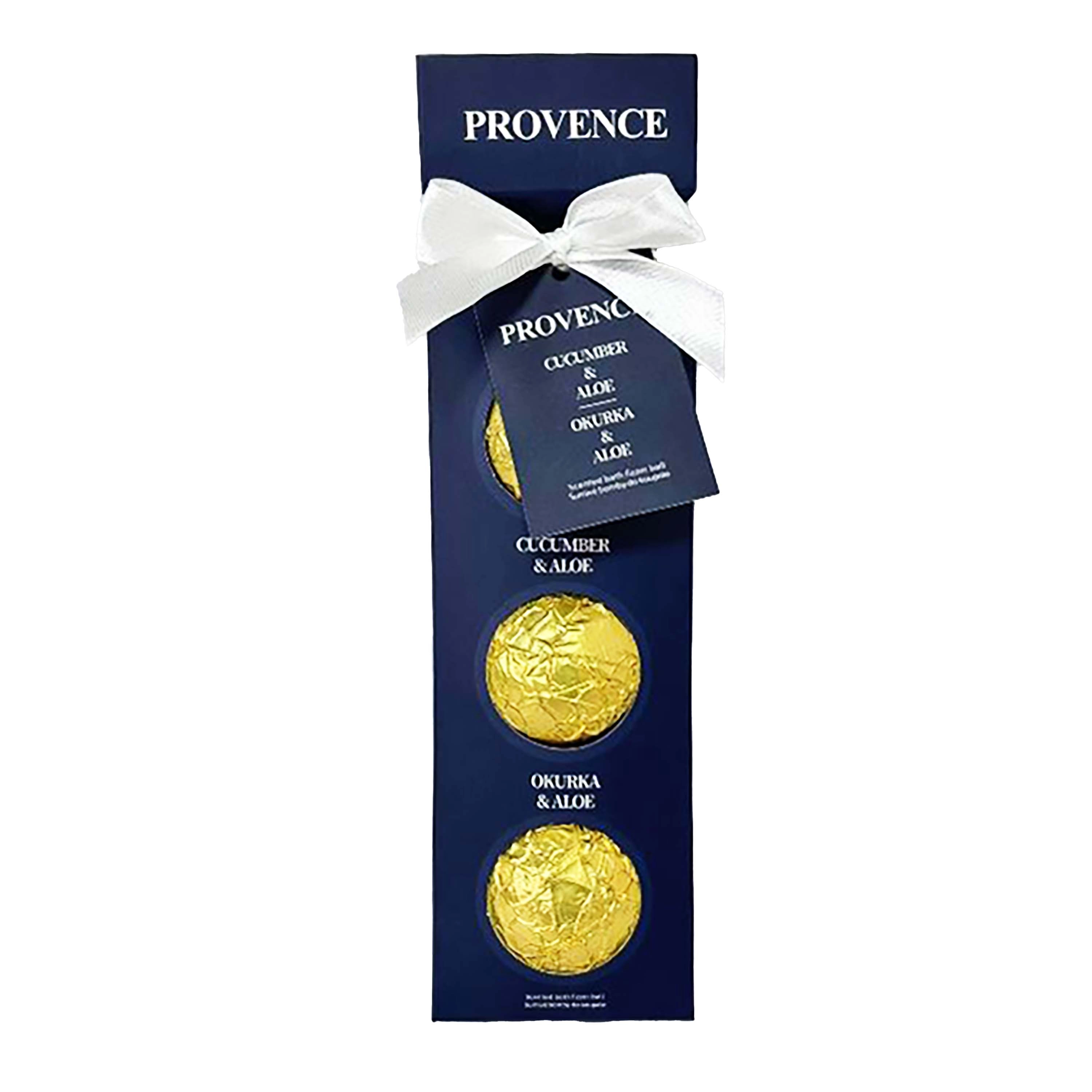 Levně Provence Šumivá bomba do koupele okurka, aloe 3 x 90 g
